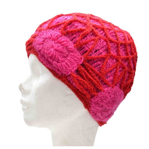 Bonnet tricot croisé
