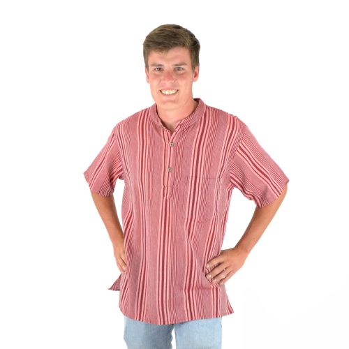 Chemise rayée manche courte