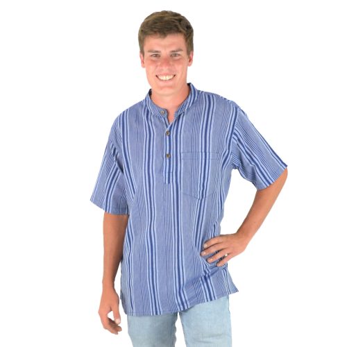 Chemise rayée manche courte
