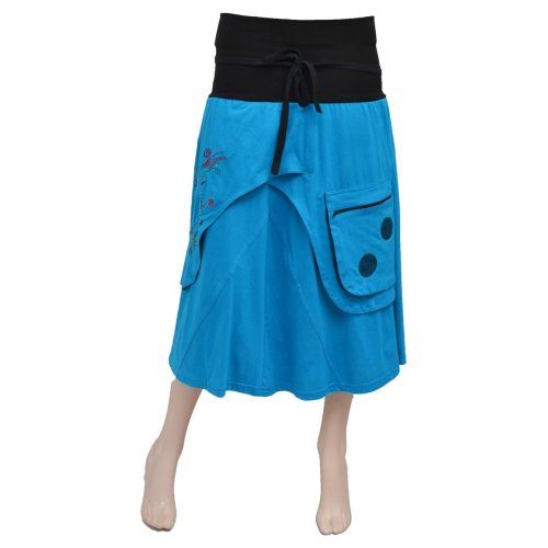 Jupe poche broderie