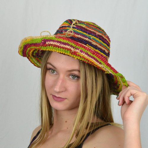 Chapeau raphia Madagascar