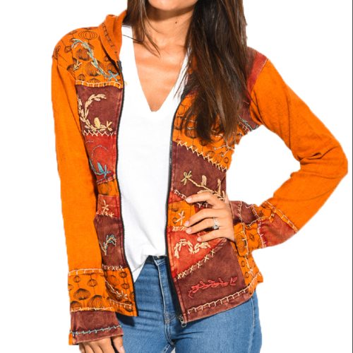 Veste patch délavé