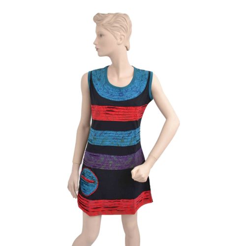 Robe bandes lacérées