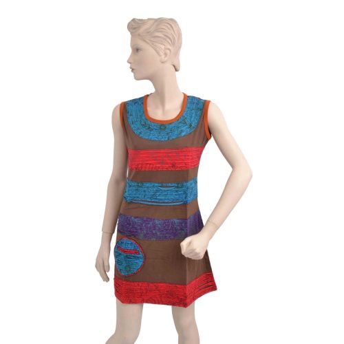 Robe bandes lacérées