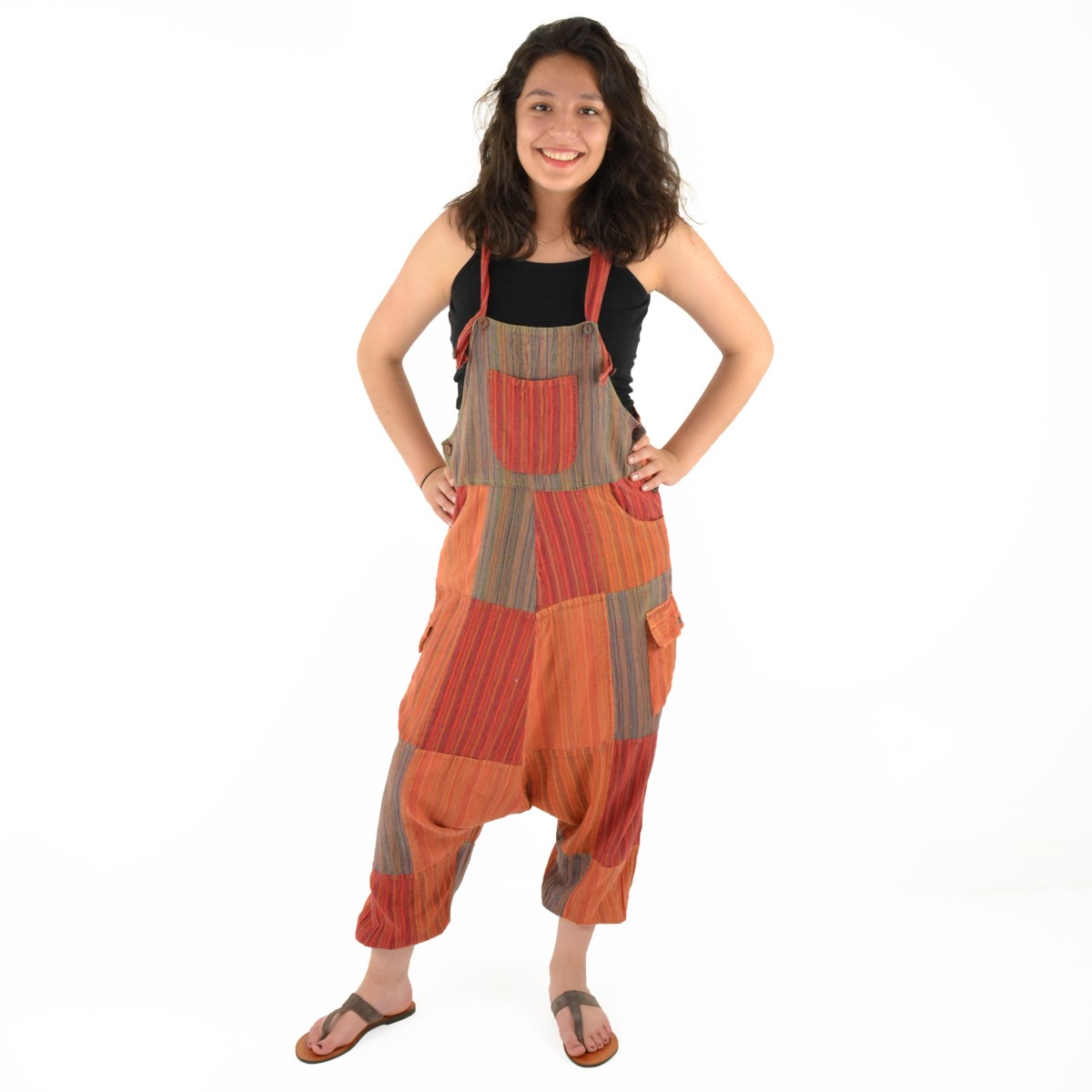 Salopette Sarouel Patchwork Coton