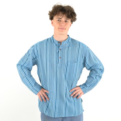 Chemise rayée Népali