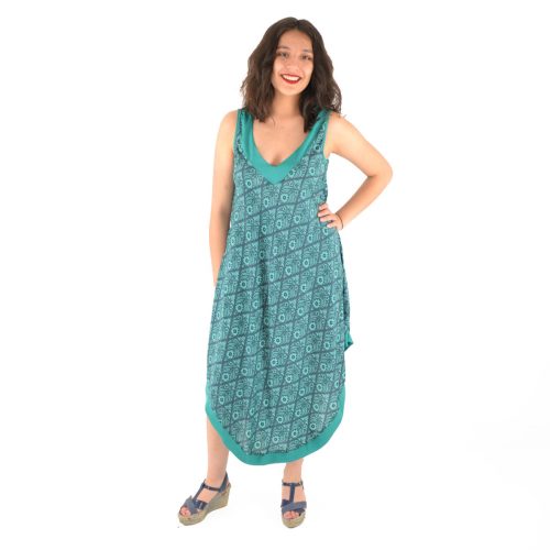 Robe longue imprimée Inde