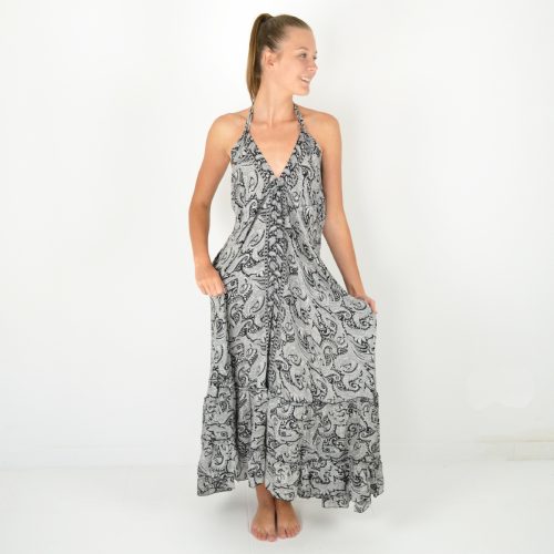 Robe longue imprimée Polyester