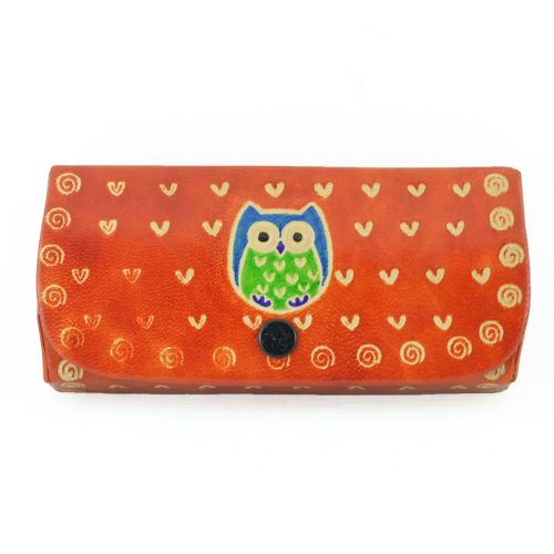 Etui à lunettes en cuir