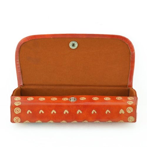 Etui à lunettes en cuir
