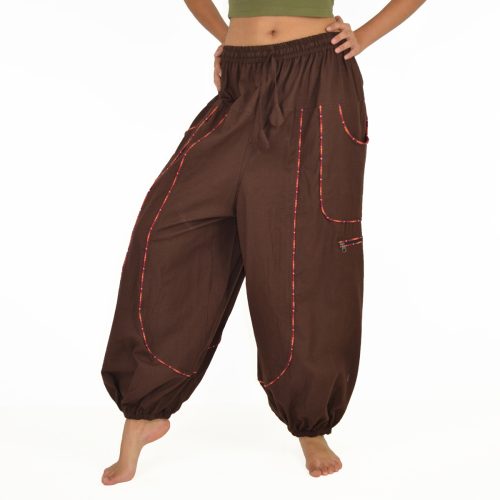 Pantalon bouffant liseré