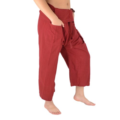 Pantalon Thaï uni 3/4