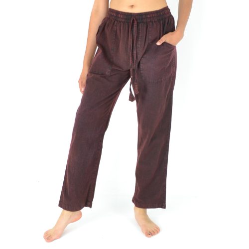 Pantalon uni coton