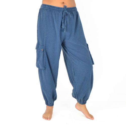 Pantalon uni commando coton