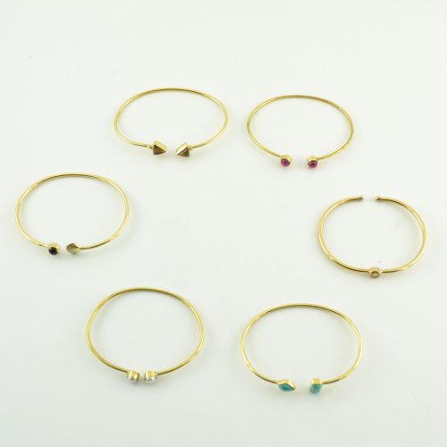 Bracelet Laiton Pierre semi-précieuse