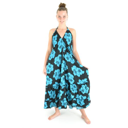 Robe longue imprimée Polyester