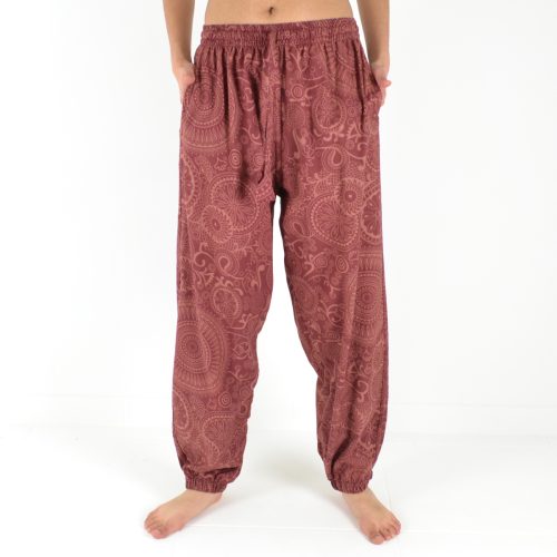 Pantalon imprimé Mandala coton