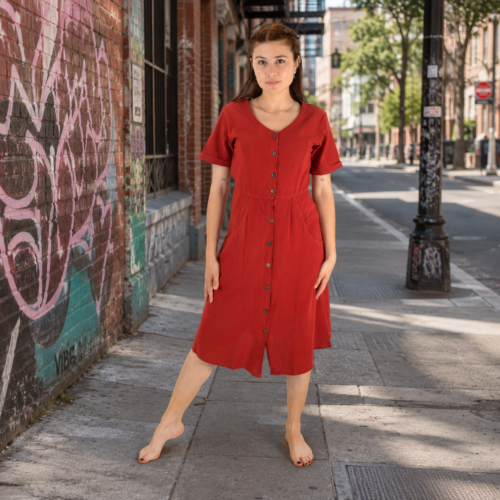 Robe mi-longue