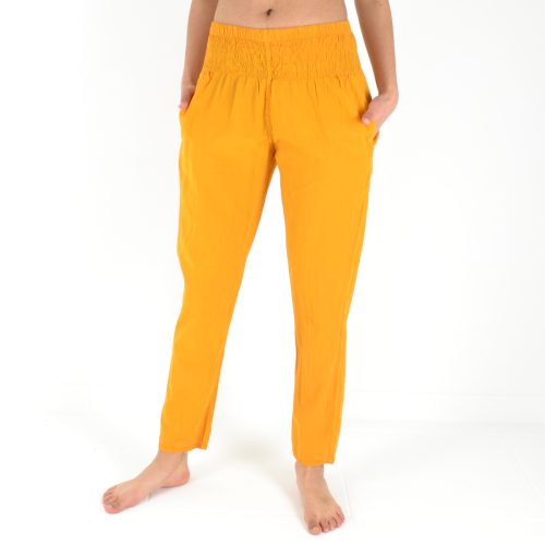 Pantalon uni coton smoke