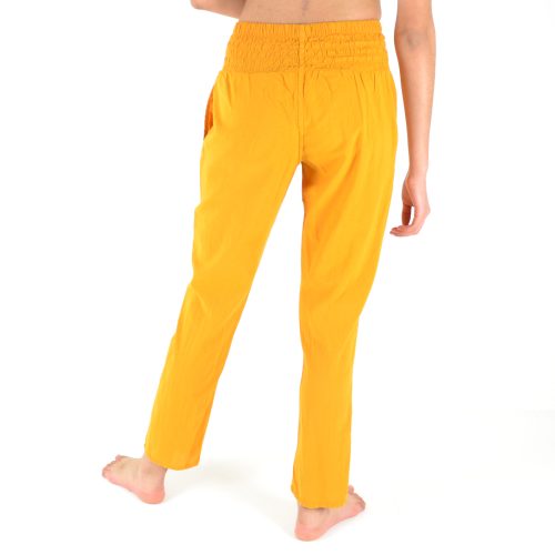 Pantalon uni coton smoke