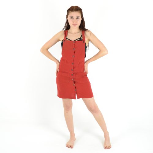 Robe salopette unie