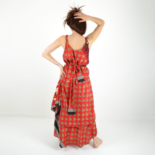 Robe longue sari recyclé