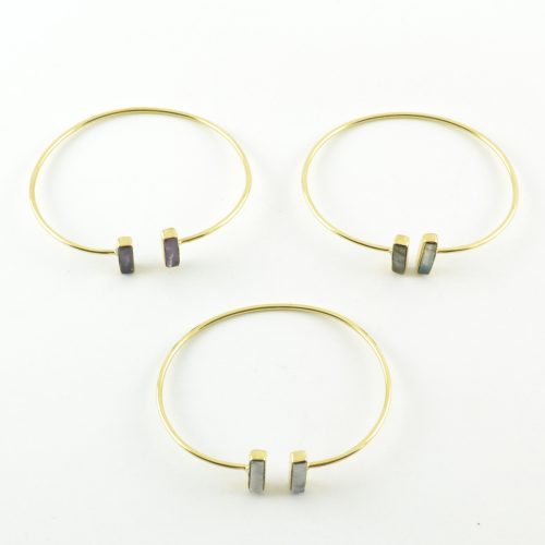 Bracelet Laiton Pierre semi-précieuse