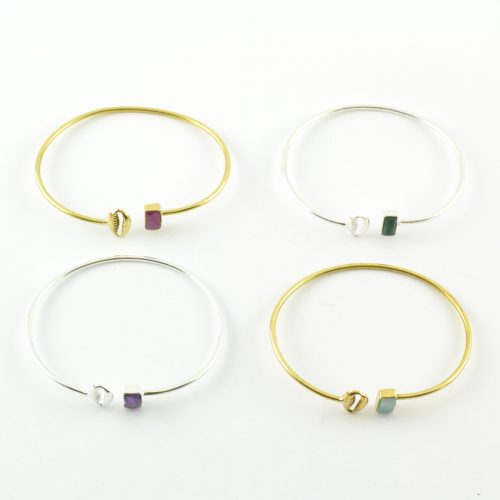 Bracelet Laiton Pierre semi-précieuse