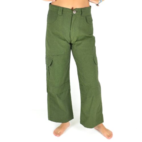 Pantalon uni Coton