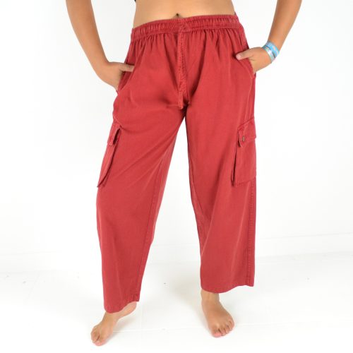 Pantalon uni Coton
