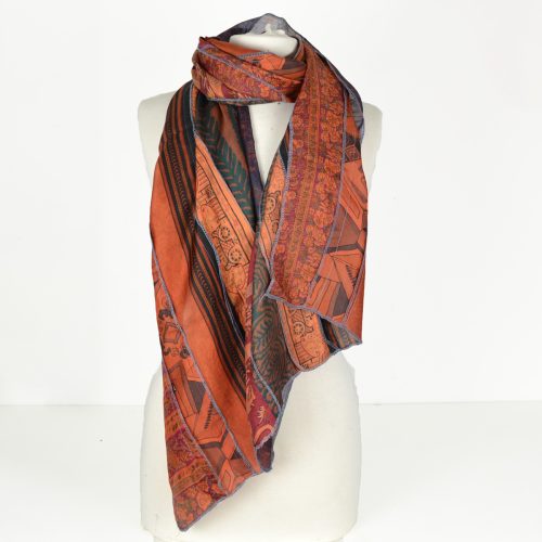Foulard Soie patchwork