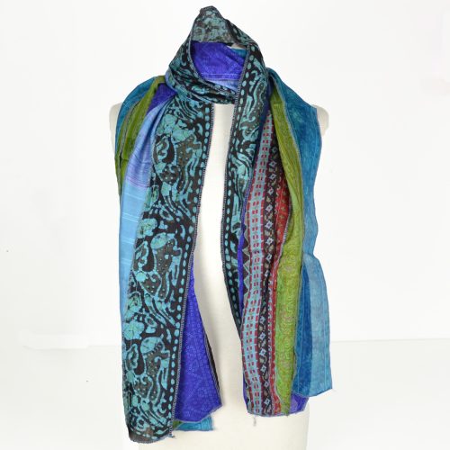 Foulard Soie patchwork