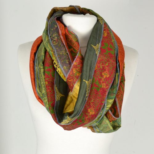 Tour de cou Soie patchwork