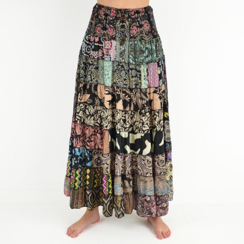 Jupe longue patchwork