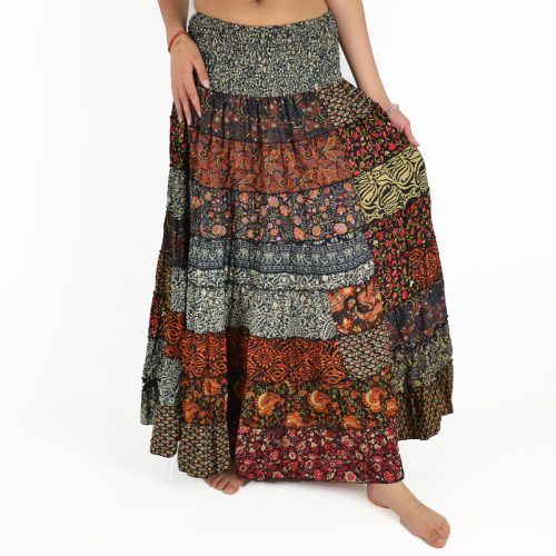 Jupe longue patchwork
