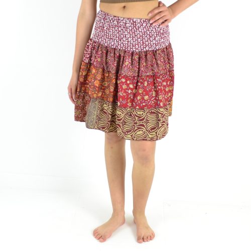 Jupe courte patchwork