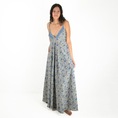 Robe longue imprimée Polyester