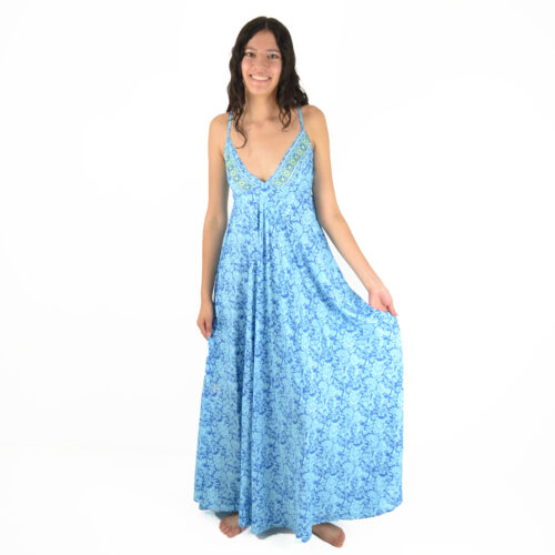 Robe longue imprimée Polyester