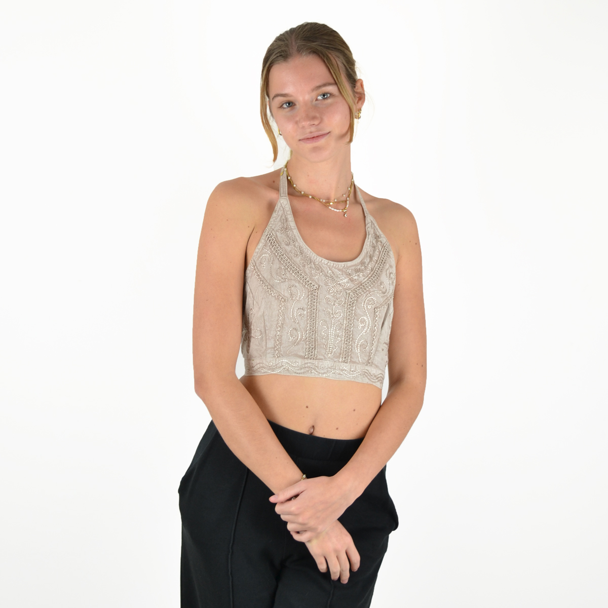 Crop-Top Viscose
