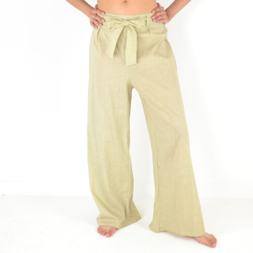 Pantalon uni Coton