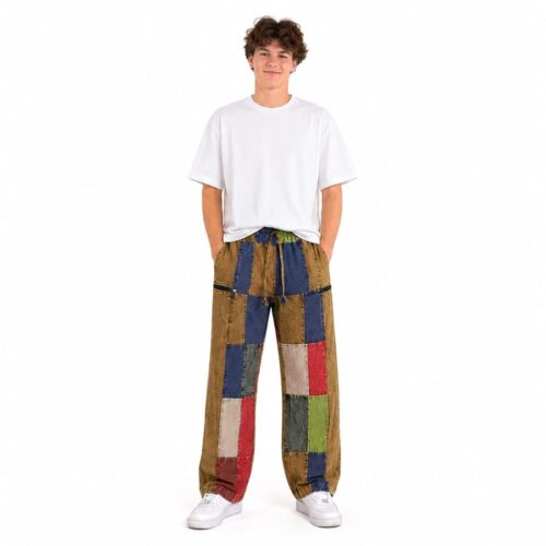 Pantalon Patchwork Coton