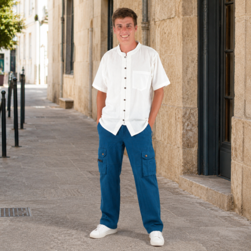 Pantalon Baggy Prélavé Coton