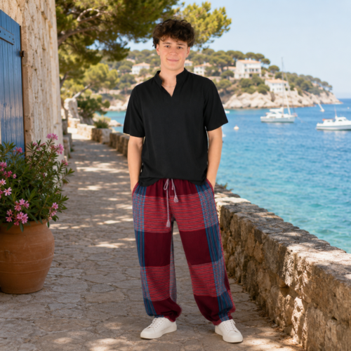 Pantalon Patchwork Coton